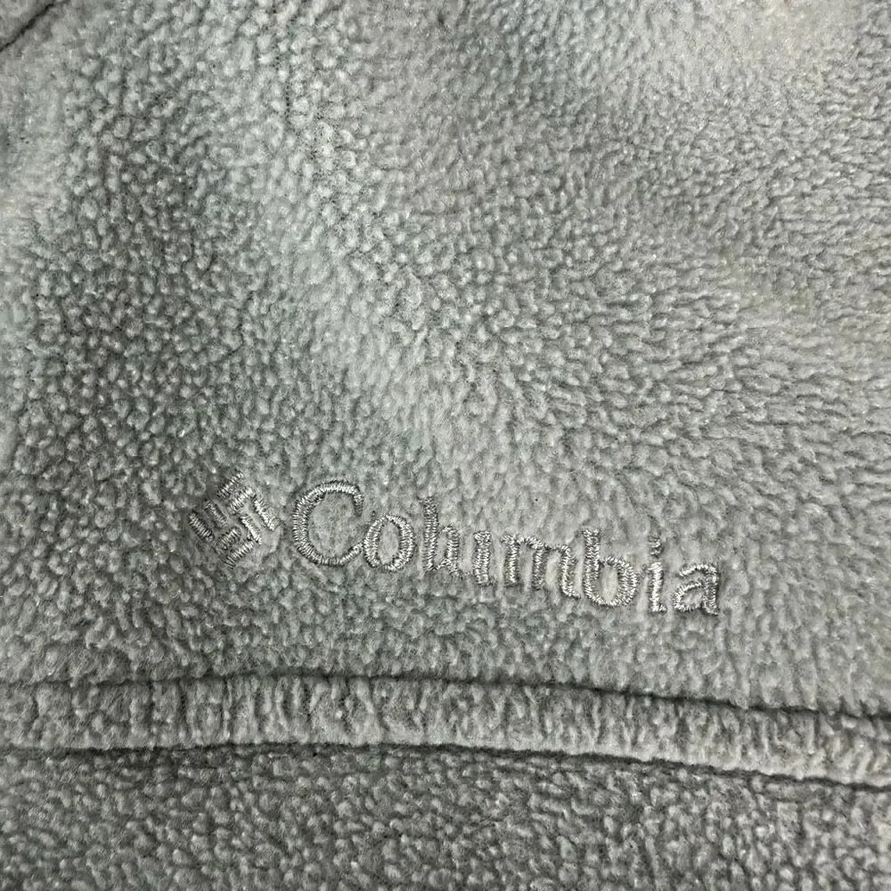 Columbia Girls Gray Fleece Full Zip size Medium 10/12